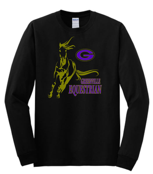 Greenville Equestrian Cotton Long Sleeve Tee – Image M-porium Apparel